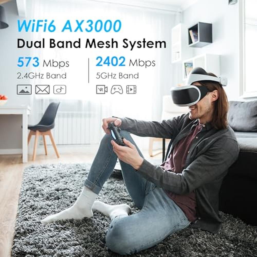WAVLINK AX3000 WiFi 6 Mesh System 1 Pack – In Use