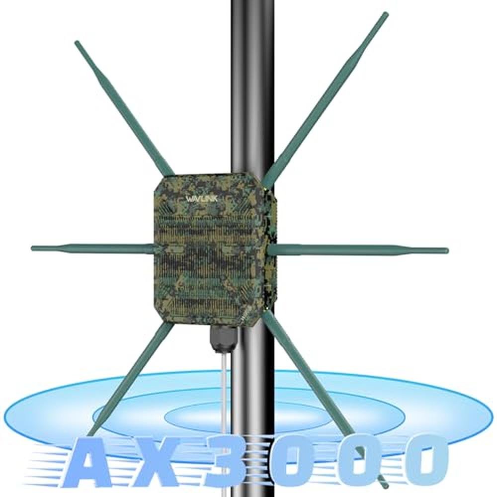 WiFi Outdoor: WAVLINK AX3000 WiFi6 Outdoor WiFi Extender – Front View
