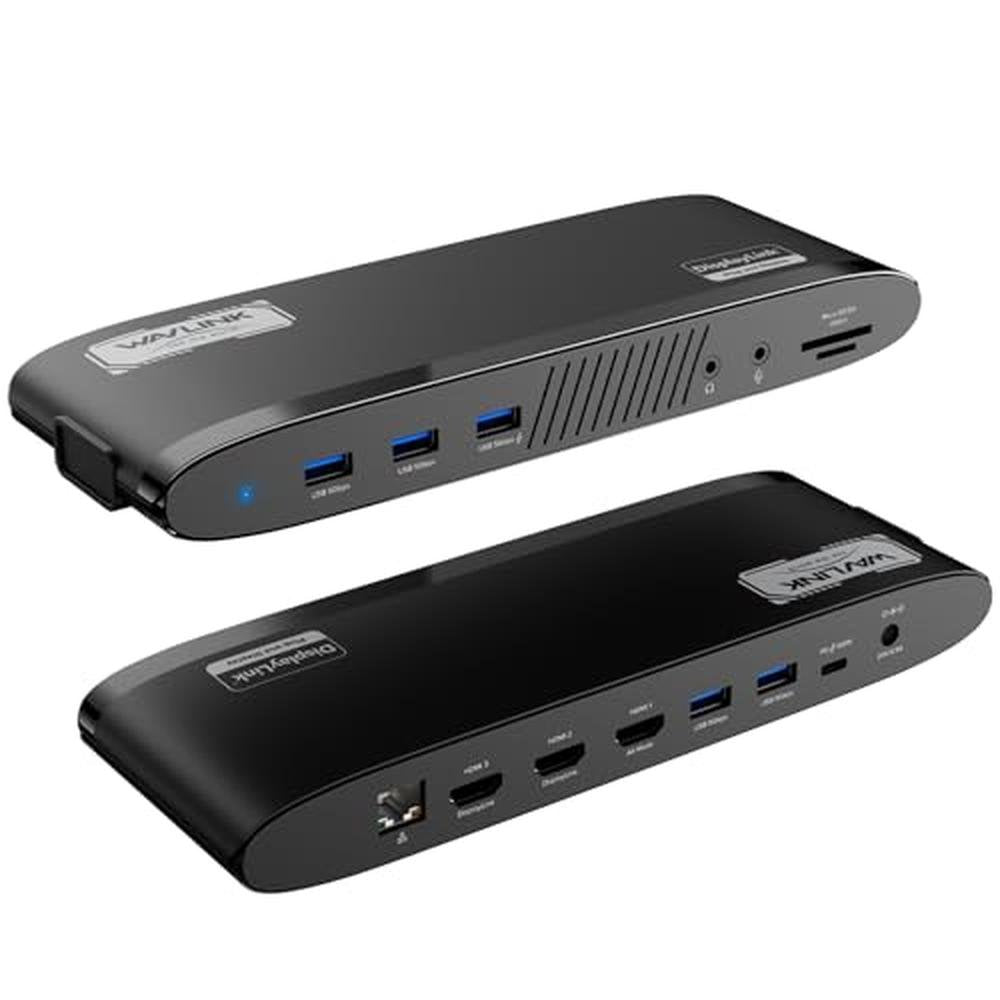 WAVLINK DisplayLink: WAVLINK Universal Triple Display – Front View