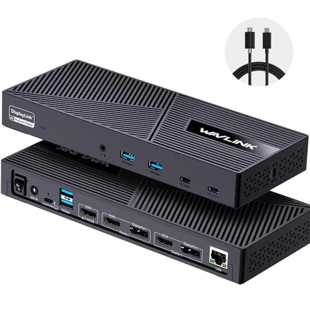 WAVLINK DisplayLink Docking Station – Front View