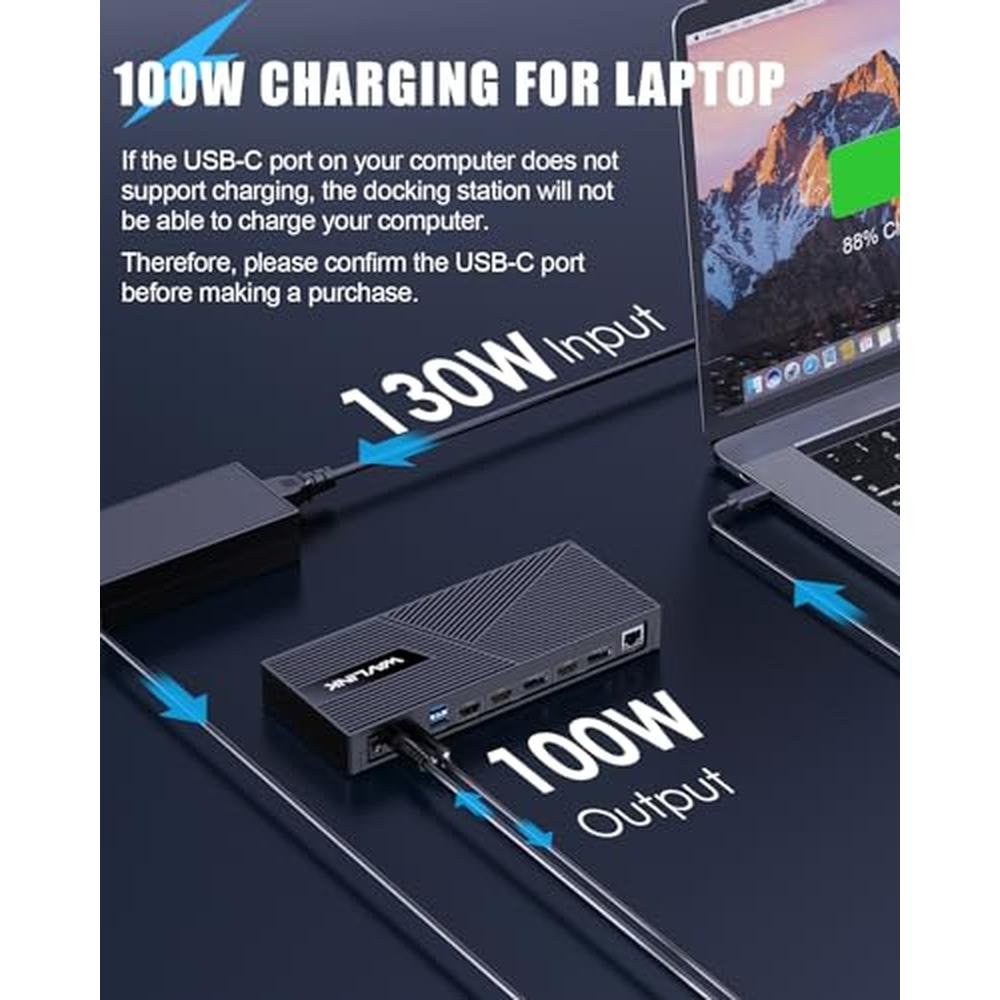 WAVLINK DisplayLink Docking Station – In Use