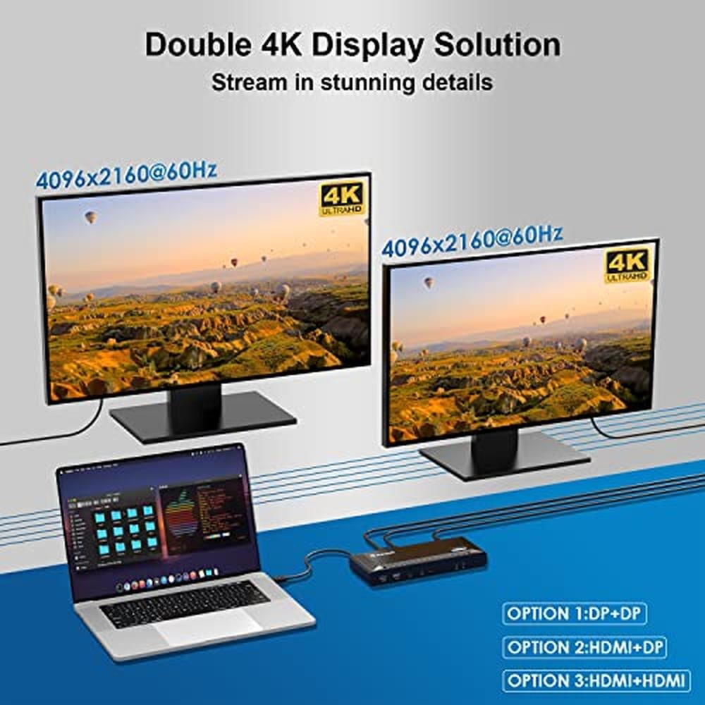 WAVLINK DisplayLink Laptop Docking Station – Close-up Detail