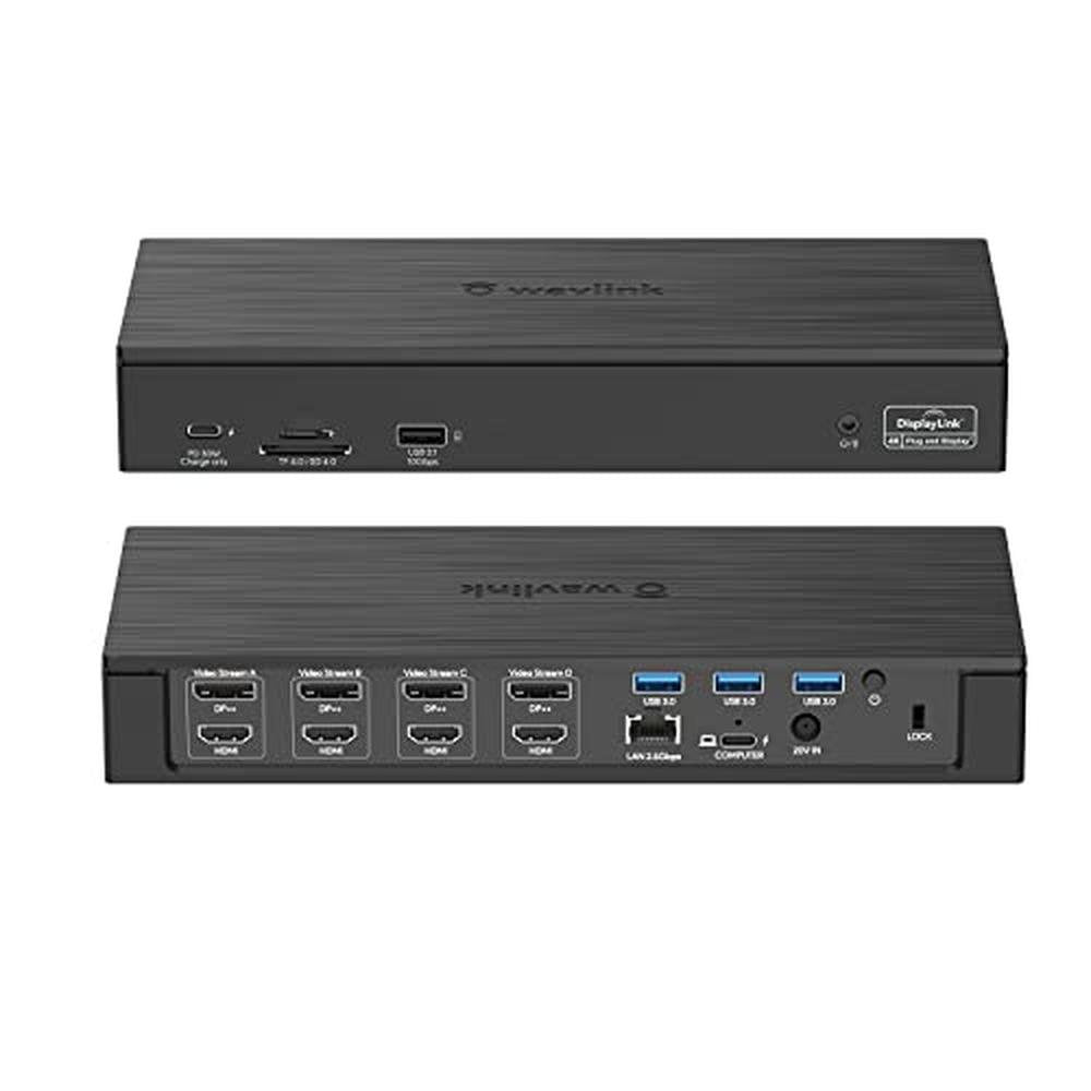 WAVLINK DisplayLink Laptop Docking Station – Front View