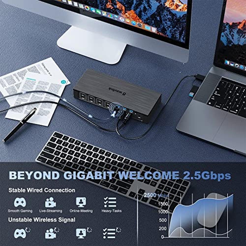 WAVLINK DisplayLink Laptop Docking Station – Packaging