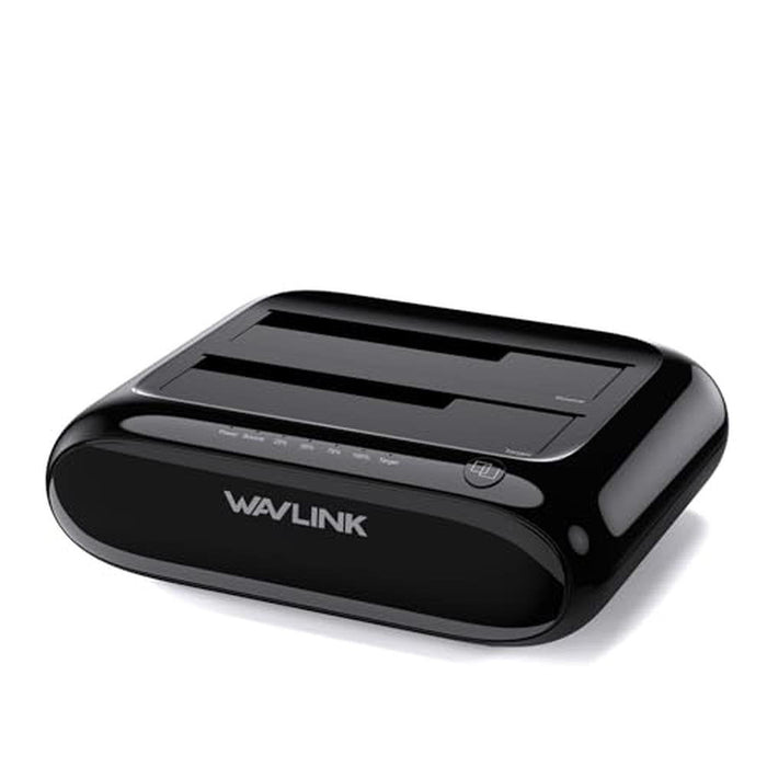WAVLINK Dual Bay Hard Drive Docking Station – Front View