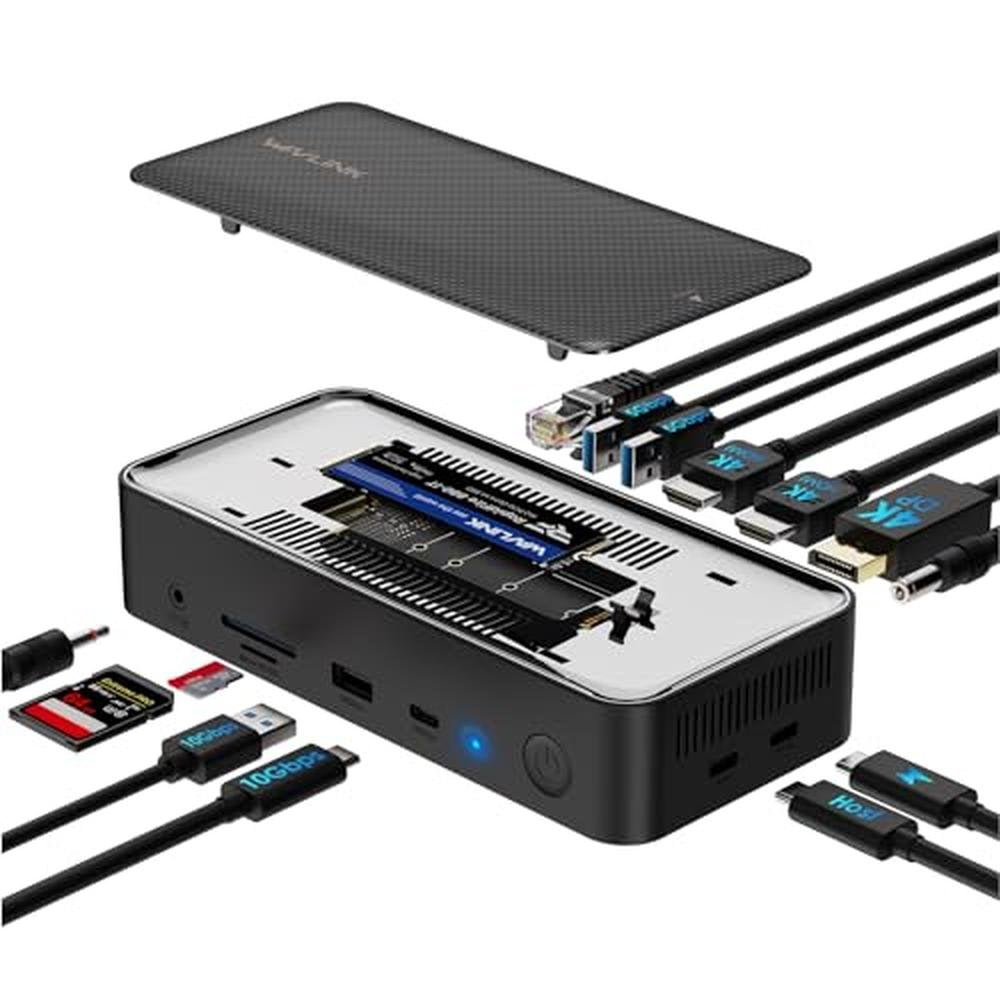 WAVLINK Laptop Docking Station – Front View