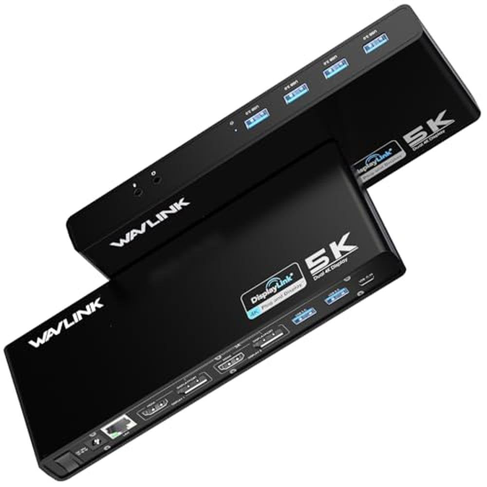 WAVLINK Pro Dual 4K@60Hz Universal Docking Station – Front View