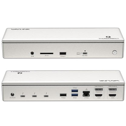 Thunderbolt Dock: WAVLINK Thunderbolt 4 Dock with 100W – Front View