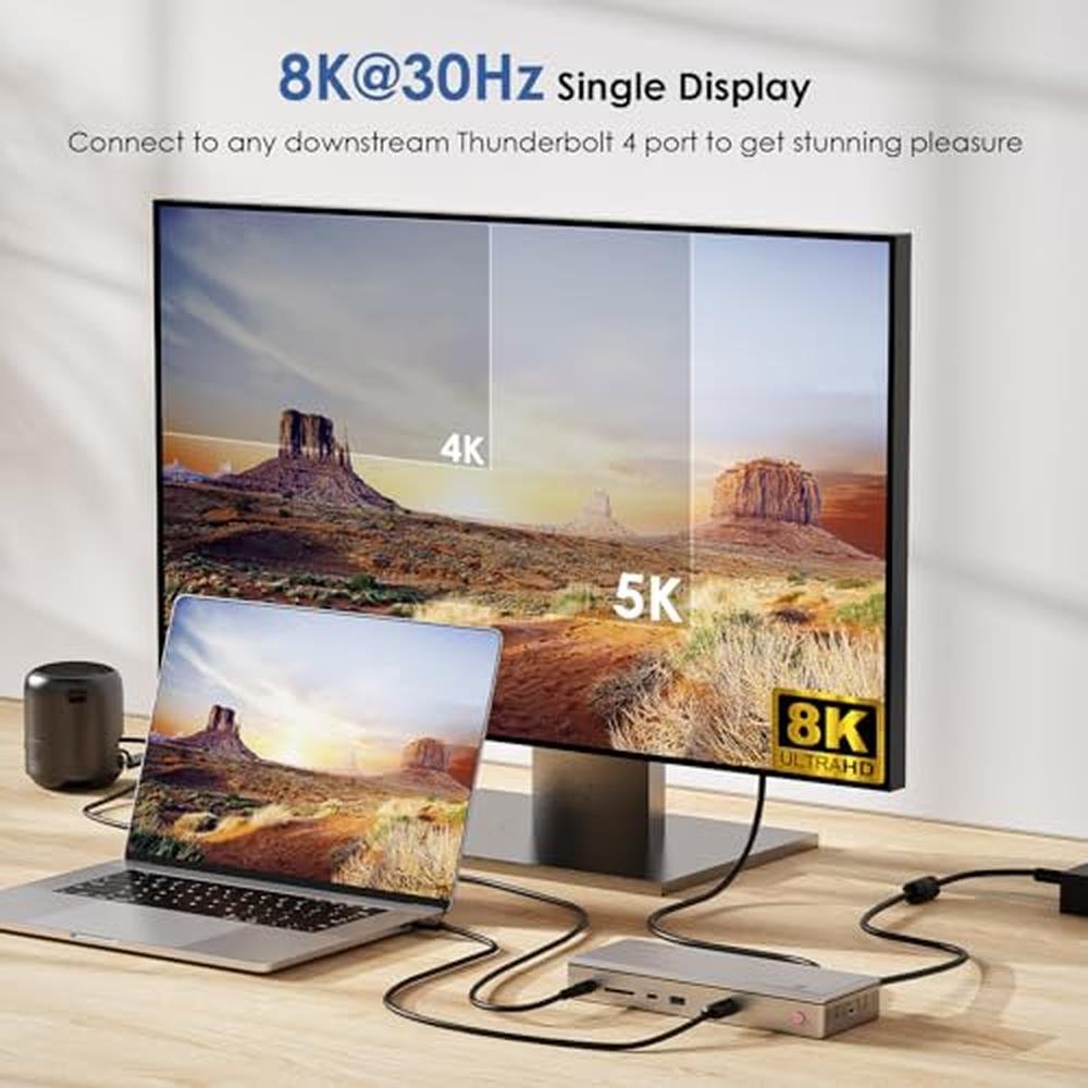 Thunderbolt Wavlink: Wavlink Thunderbolt 4 Docking Station – In Use