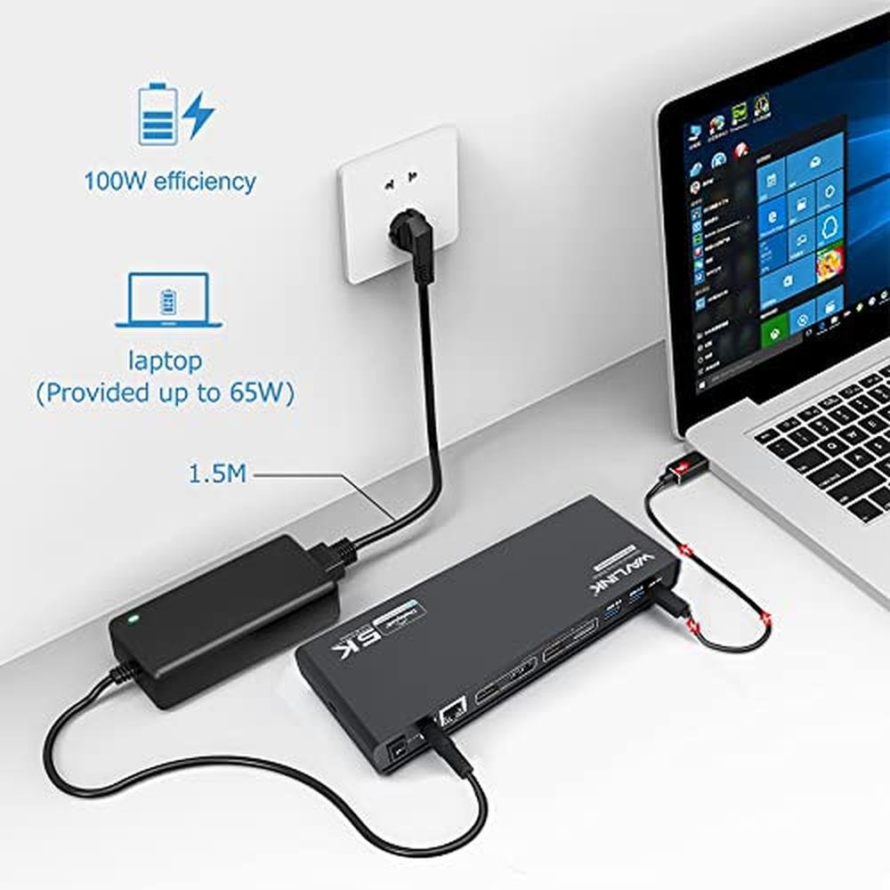 WAVLINK Universal Laptop Docking Station – Side View