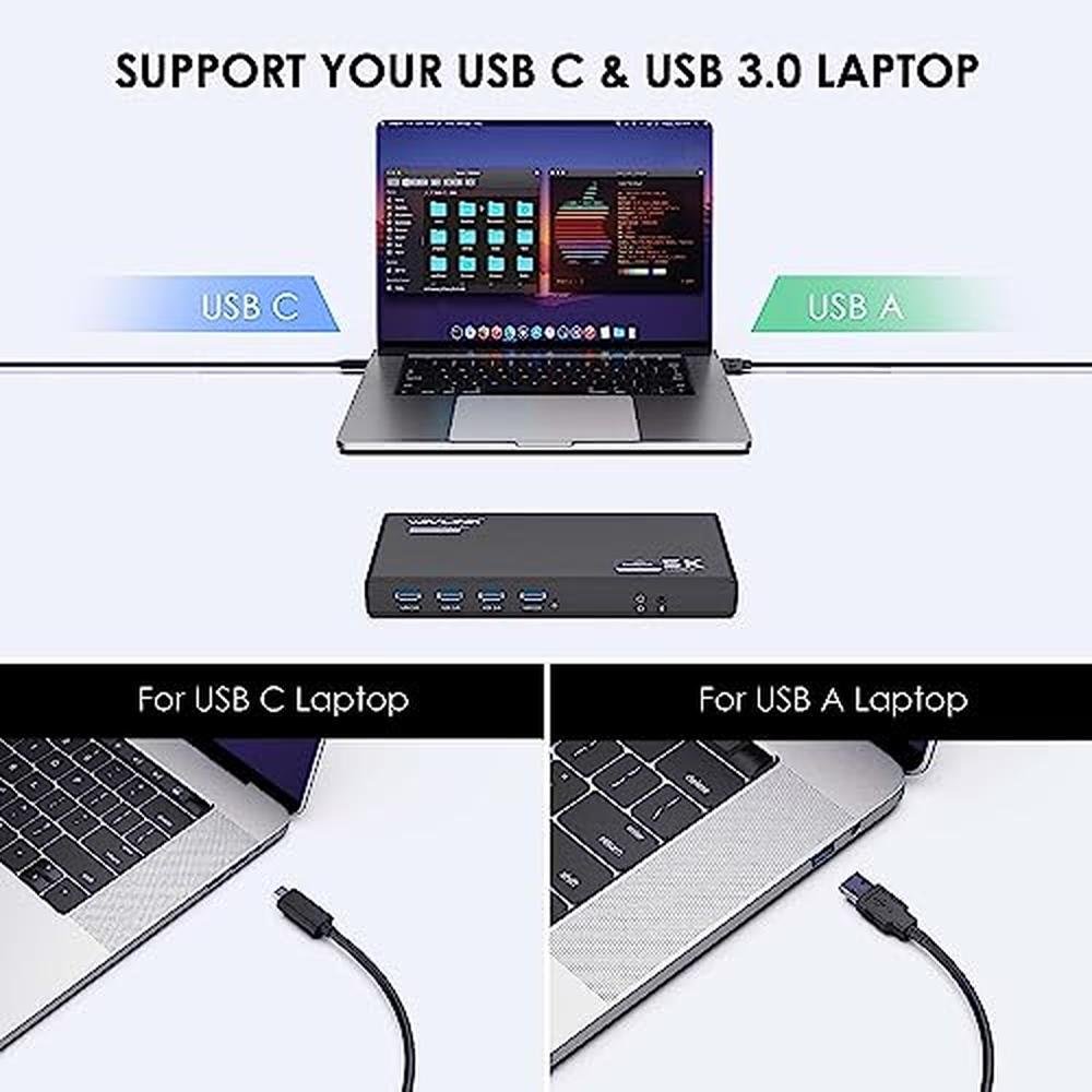 WAVLINK Universal Laptop Docking Station – In Use