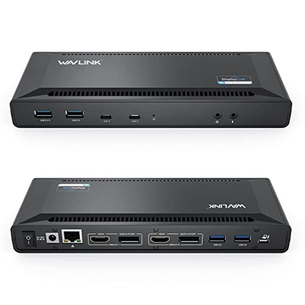 WAVLINK Universal USB C Laptop Docking Station – Front View