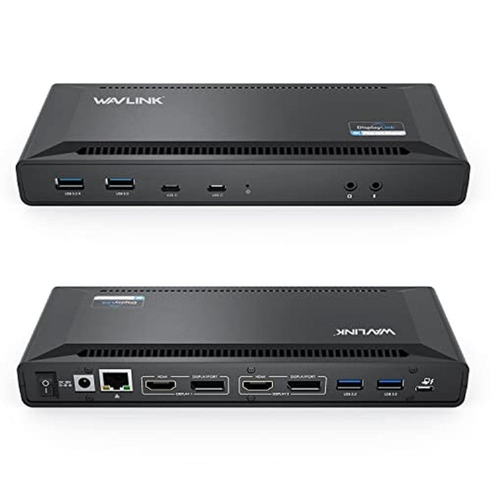 WAVLINK Universal USB C Laptop Docking Station – Front View