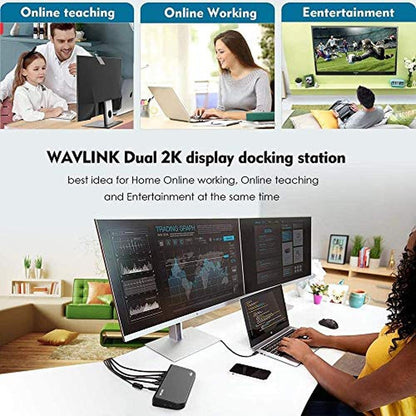 WAVLINK Universal Docking Station – In Use