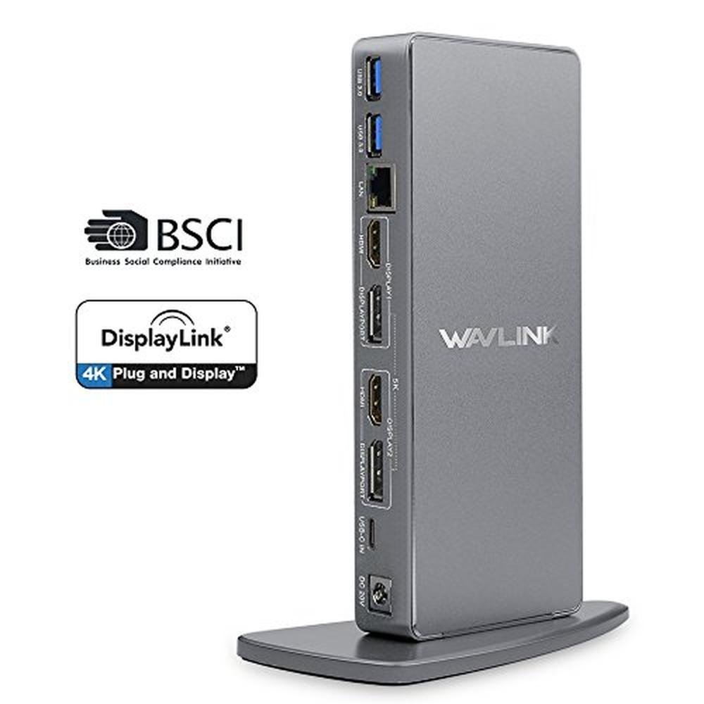 WAVLINK Universal Laptop Docking Station – Front View