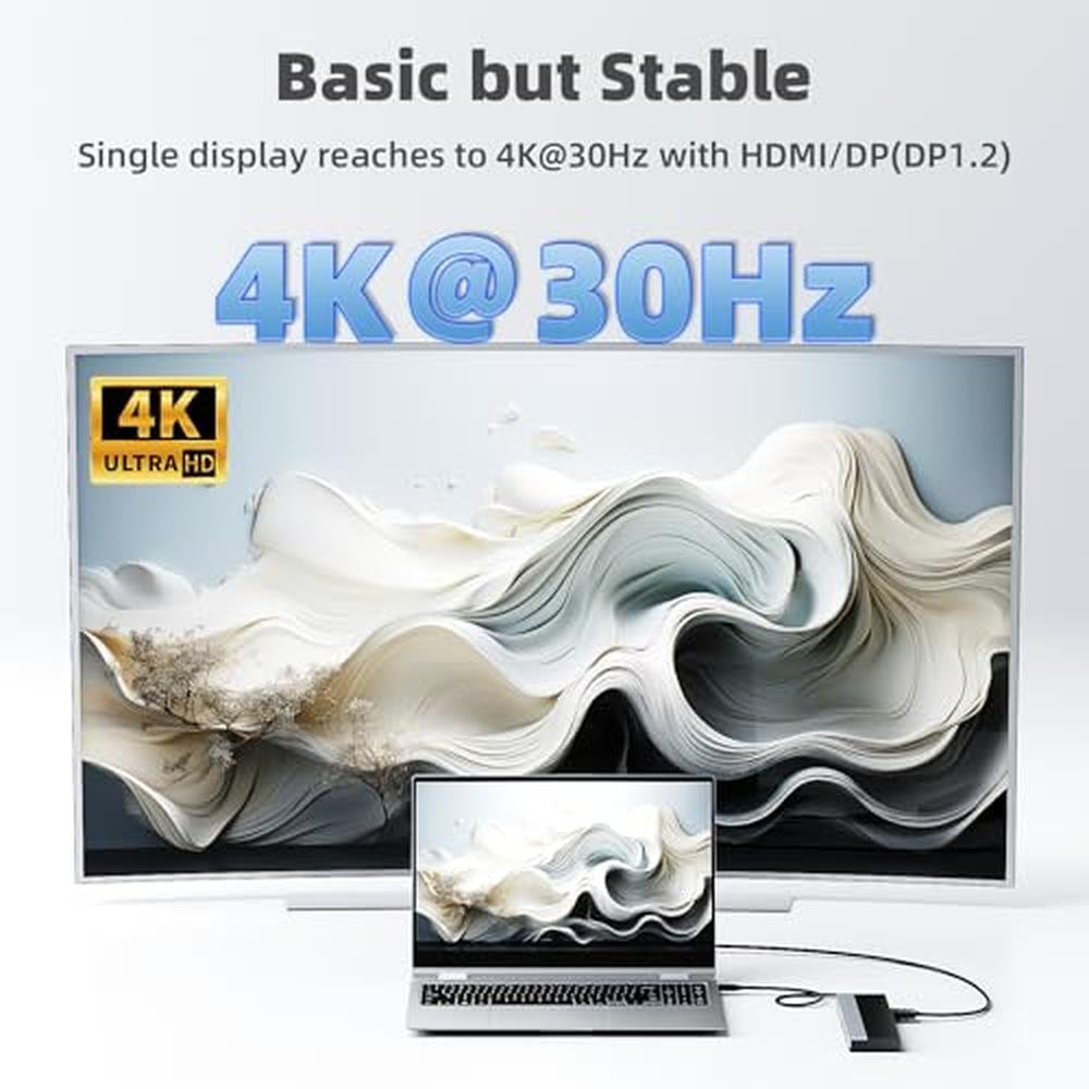 Docking Station: WAVLINK USB-C WL-UMD03 3 Monitors – Close-up Detail