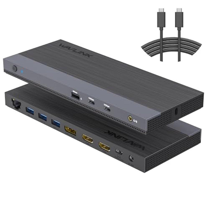WAVLINK USB C Docking Station – Front View