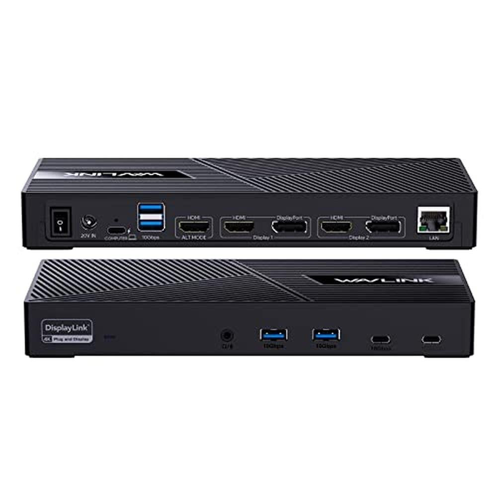 WAVLINK Triple Monitor Docking Station – Front View