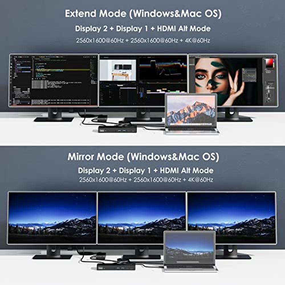 WAVLINK Triple Monitor Docking Station – Close-up Detail