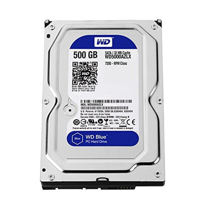 Blue 500GB: WD Blue 500GB Desktop Hard Disk Drive 7200 RPM – Close-up Detail
