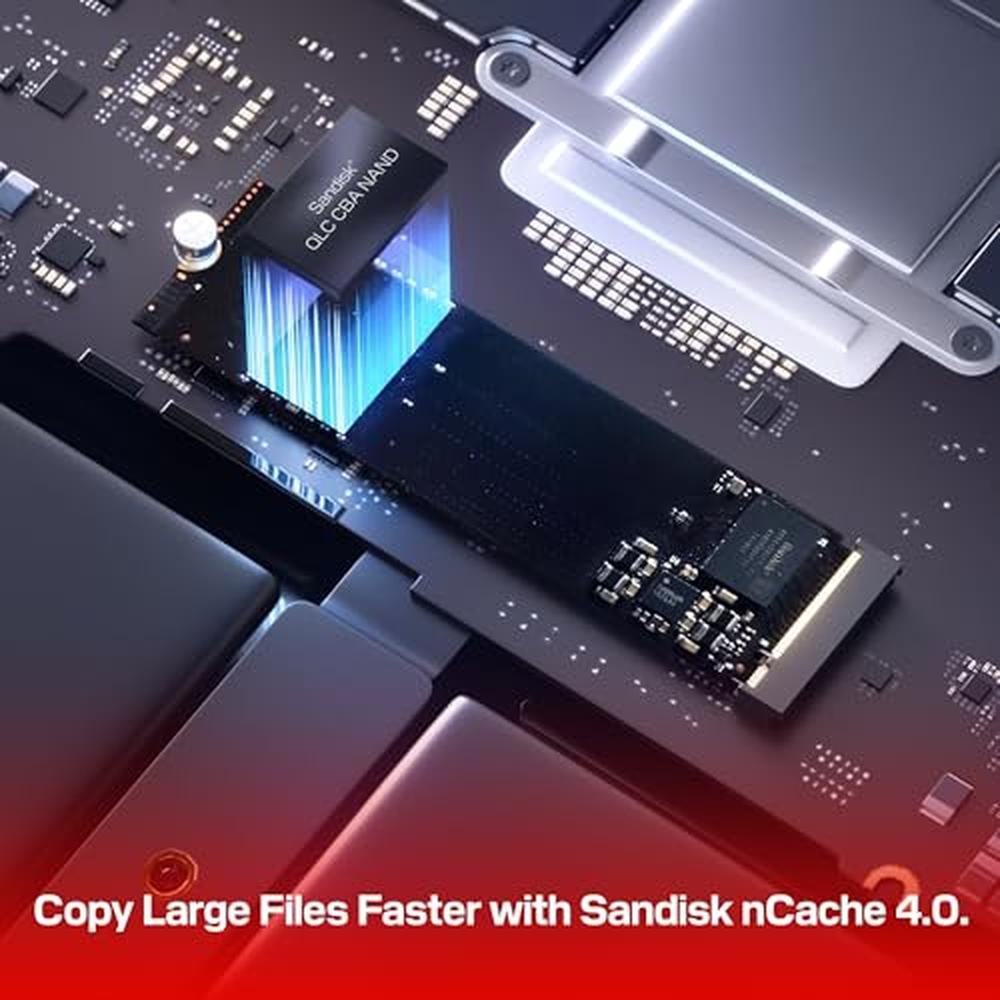WD Blue SN5100 2TB NVMe SSD M.2 2280 PCIe Gen 4.0 Internal – Close-up Detail