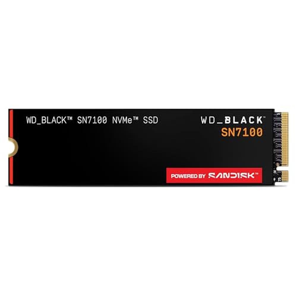 Speed Black: WD Black SN7100 4TB NVMe SSD Gen4 PCIe M.2 2280 – Front View