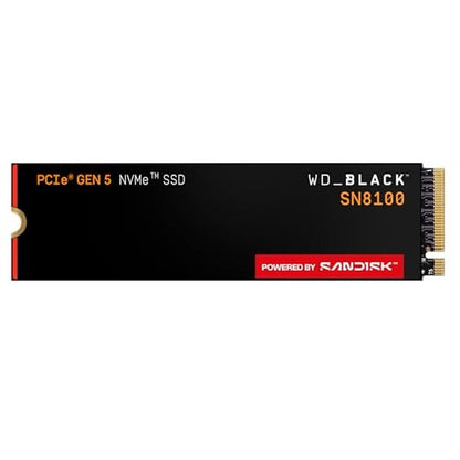 Speed Black: WD Black SN8100 1TB NVMe SSD PCIe 5.0x4 M.2 – Front View