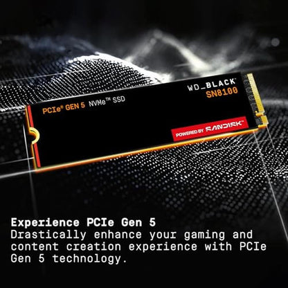 Speed Black: WD Black SN8100 1TB NVMe SSD PCIe 5.0x4 M.2 – Packaging