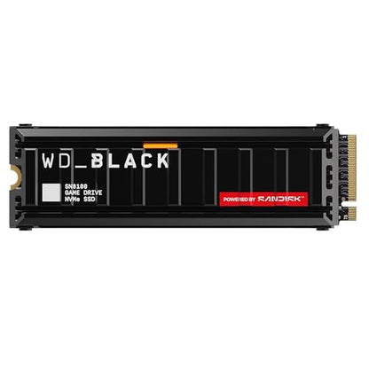 Speed Black: WD Black SN8100 4TB NVMe SSD with Heatsink – Front View