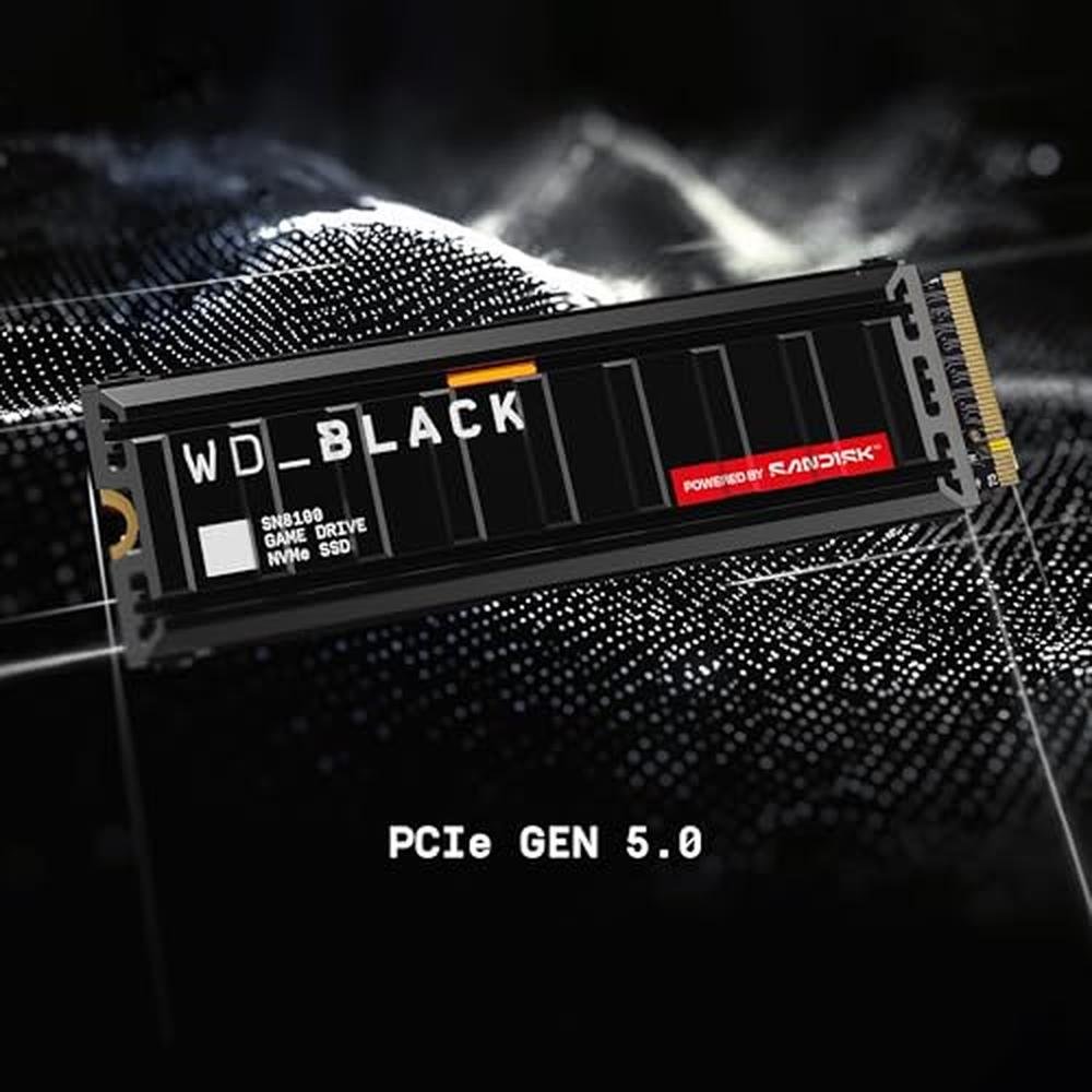 Speed Black: WD Black SN8100 4TB NVMe SSD with Heatsink – In Use