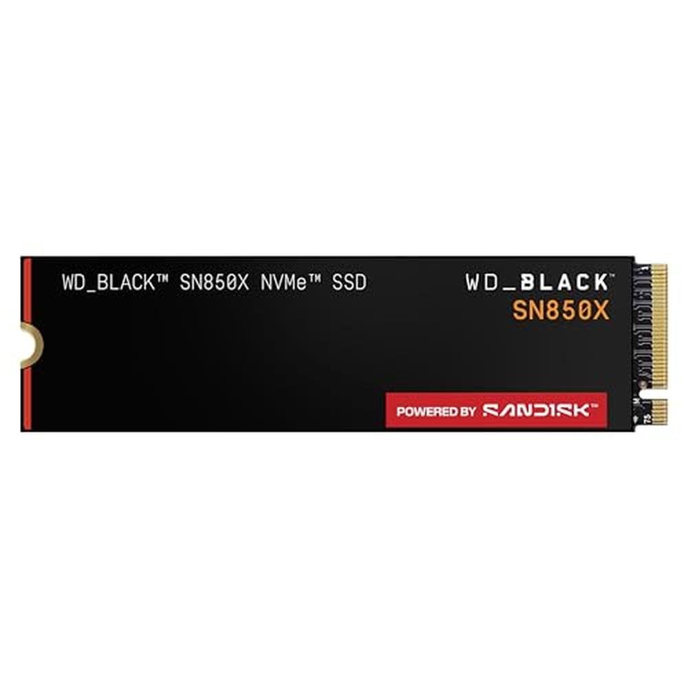 WD Black SN850X 8TB NVMe SSD: Up to 7 – Front View