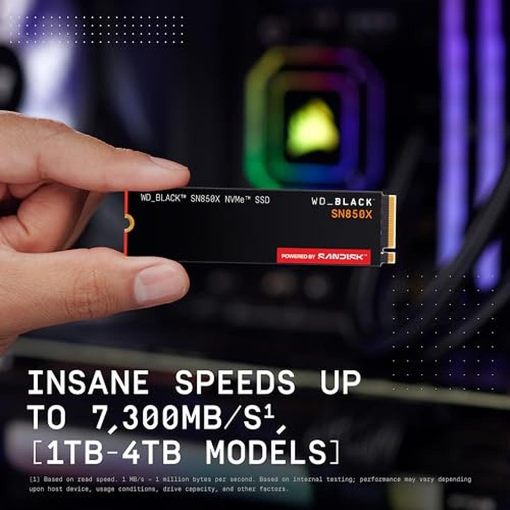WD Black SN850X 8TB NVMe SSD: Up to 7 – In Use