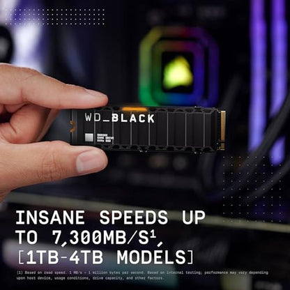 WD Black SN850X 8TB NVMe SSD with Heatsink – In Use