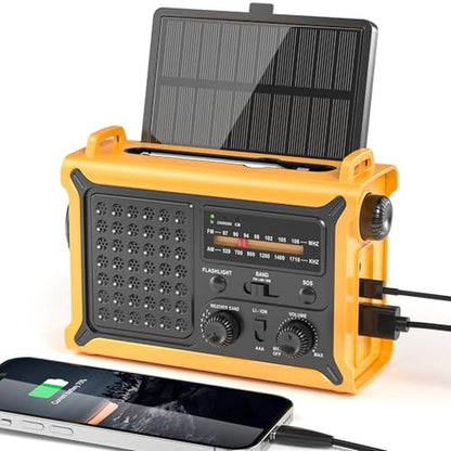 Weather Radios: Portable AM FM NOAA Alert with Battery – Front View