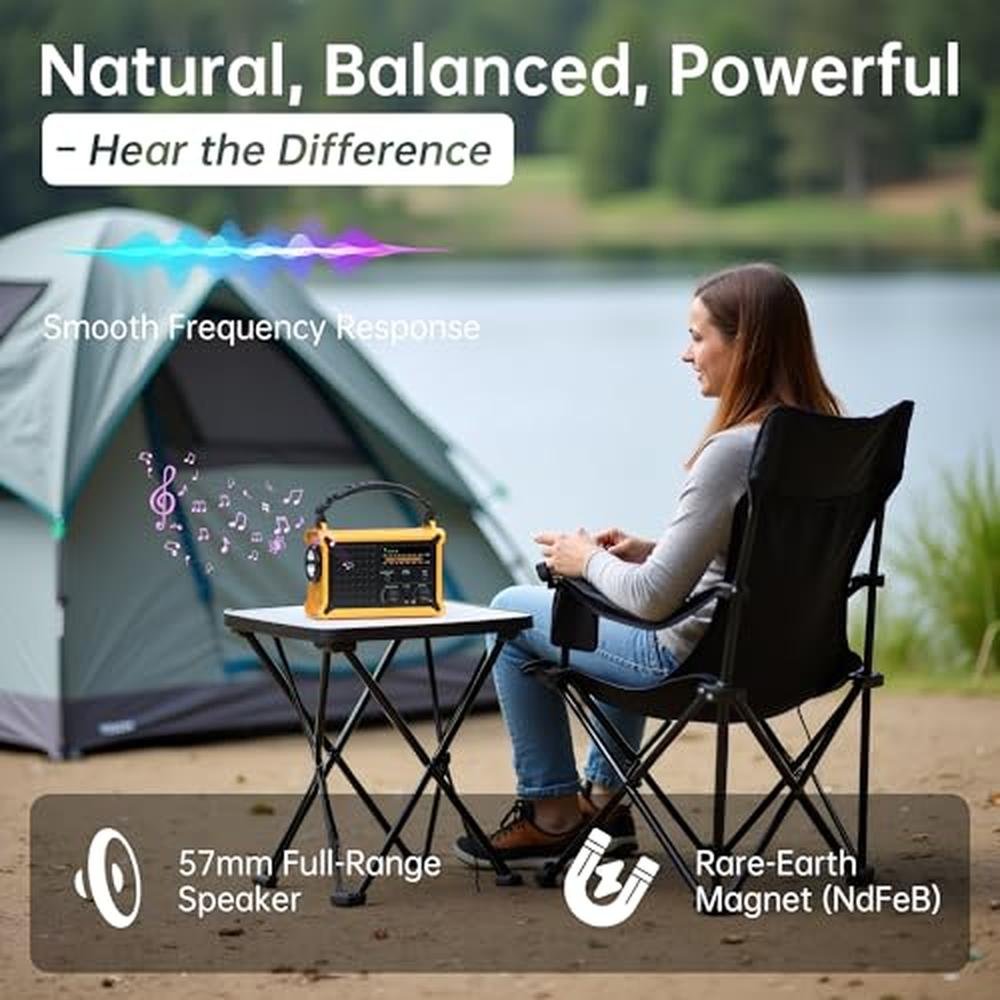Weather Radios: Portable AM FM NOAA Alert with Battery – In Use