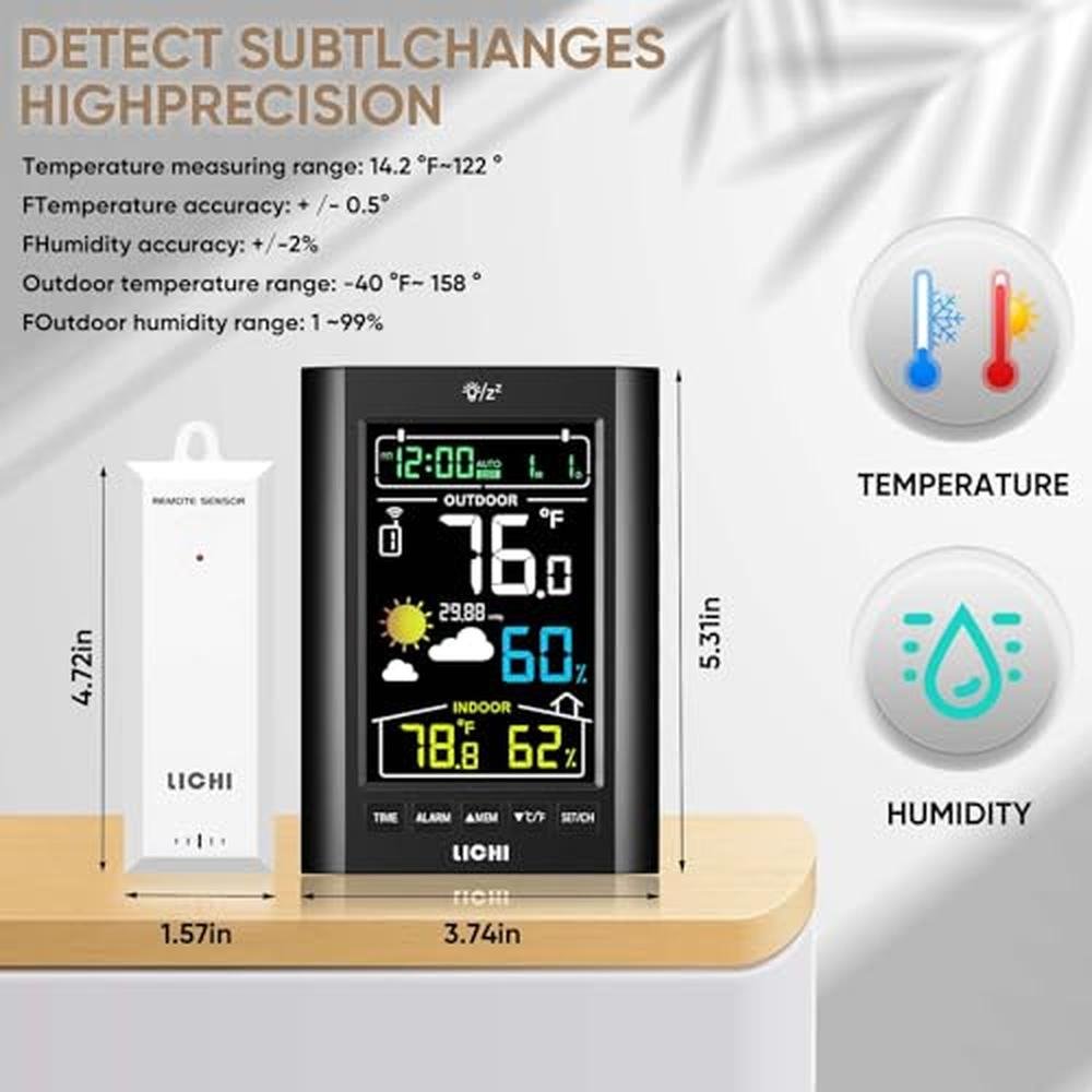 Weather Station: Wireless Indoor Outdoor Thermometer – Packaging