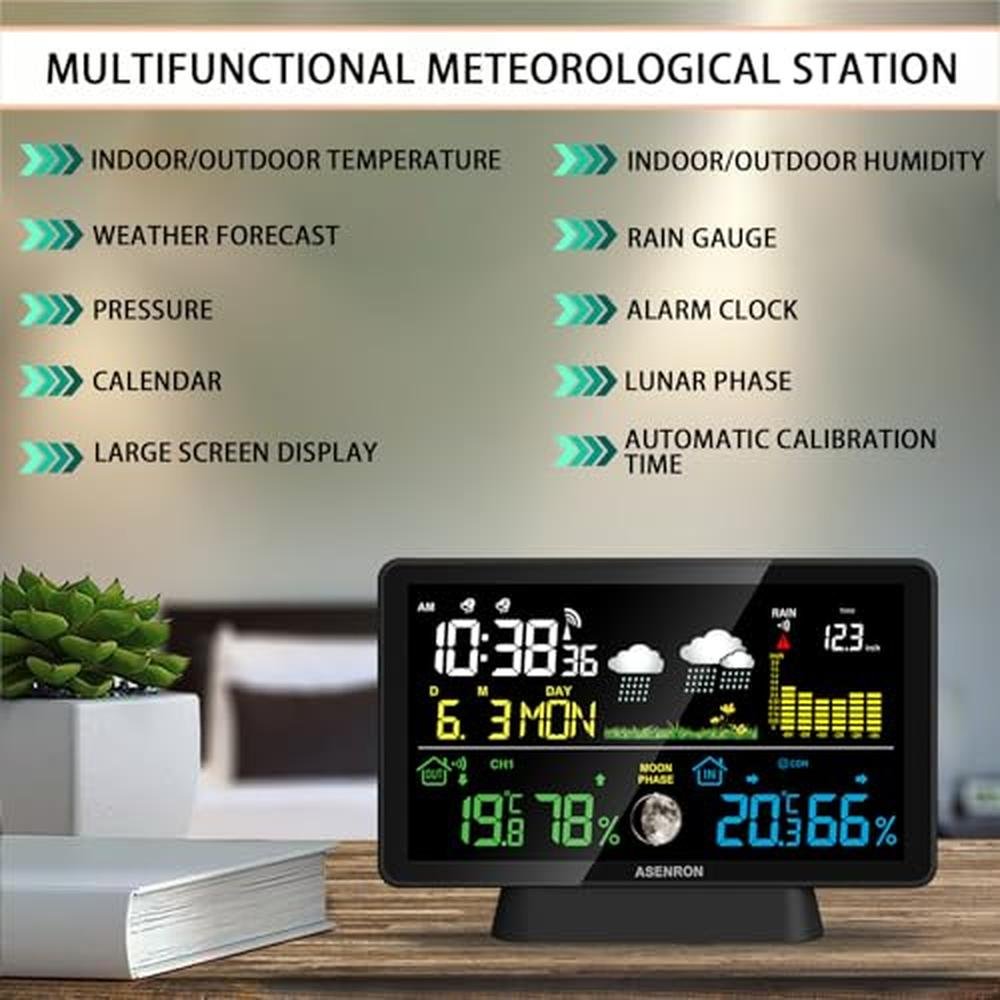 Weather Station with Rain Gauge – Close-up Detail