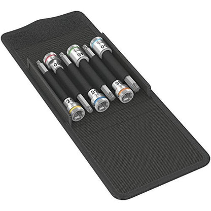 Wera 05003185001: Wera Torx HF 1 Zyklon Bit Socket Set – Front View