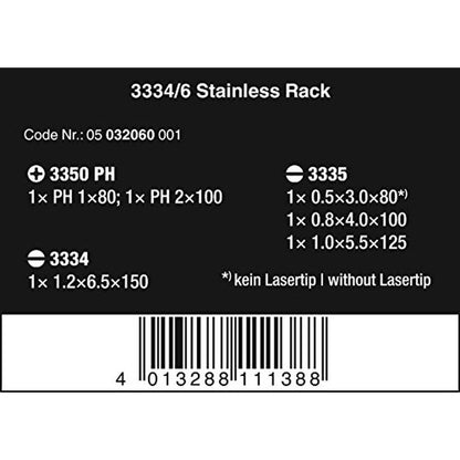 Stainless Wera: Wera 05032060001 Kraftform Stainless 3334 6 – Side View