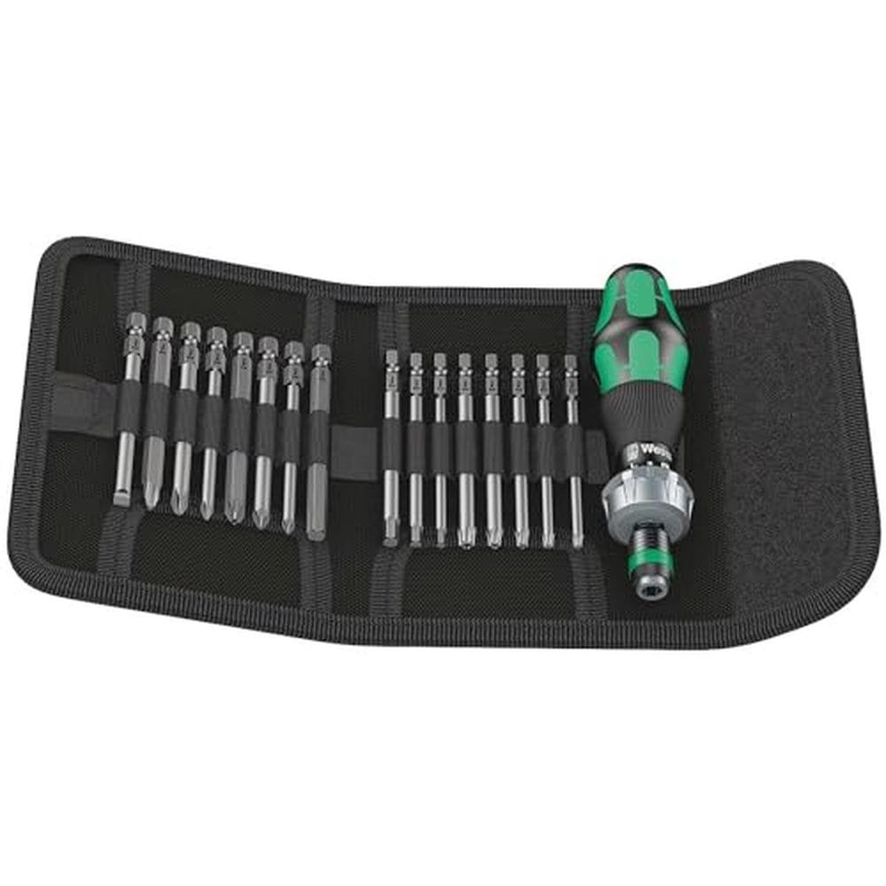 Wera 05051040001: Kraftform Kompakt 60 RA Bits Assortment – Front View