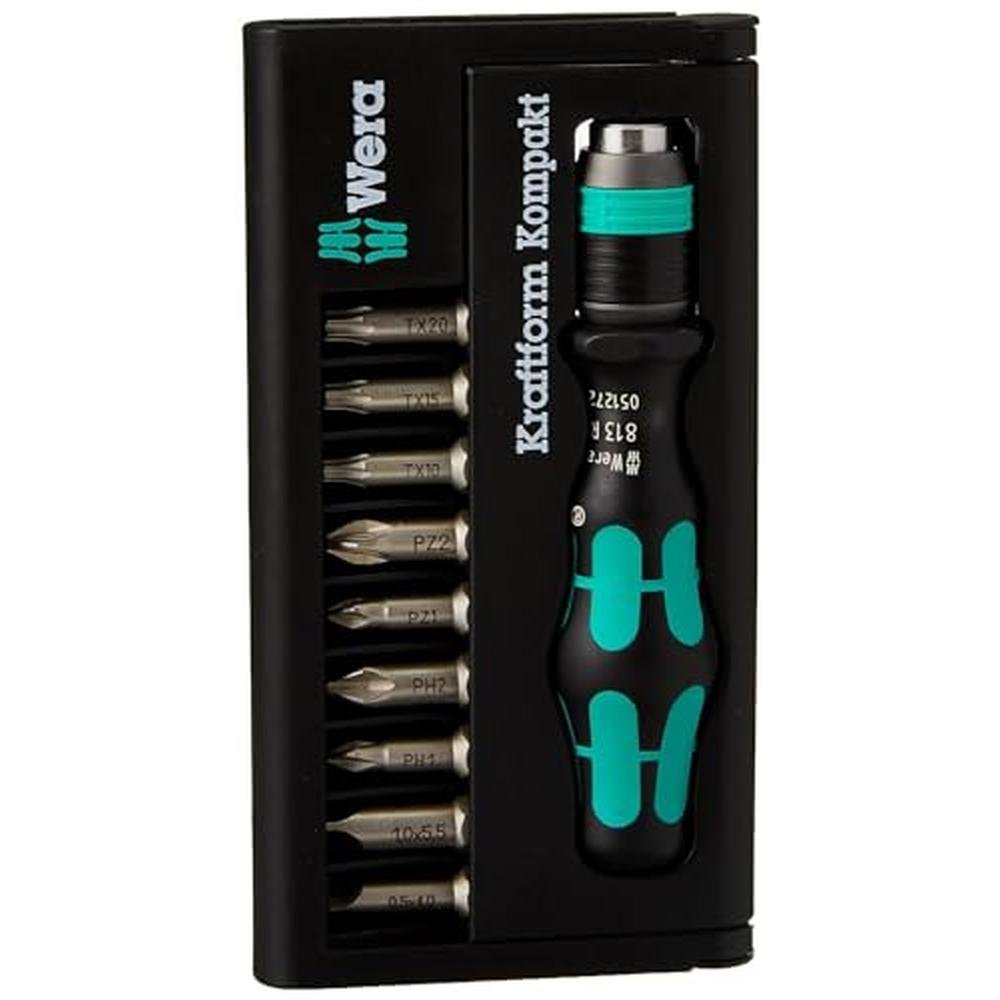 Wera 05056653001 Kraftform Kompakt 10 10-Pieces – Front View