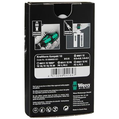 Wera 05056653001 Kraftform Kompakt 10 10-Pieces – Side View