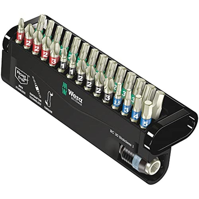 Wera 05071109001 Bit Check 30 Stainless 1-30 Pieces – Front View