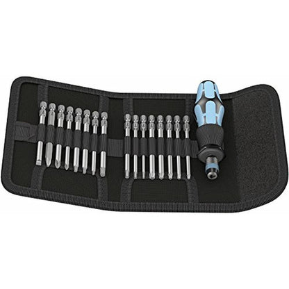 Wera 05071116001: Kraftform Kompakt 60 Stainless 17 Pieces – Front View