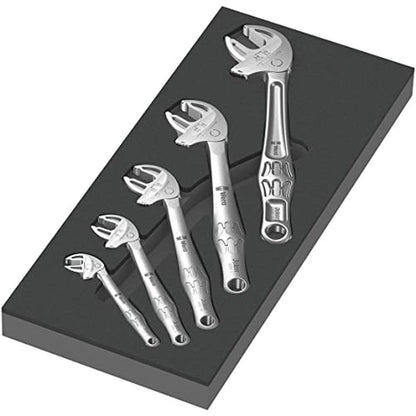 Wera 05150122001: Wera 6004 Joker Set 1-5 Pieces Chrome – Front View