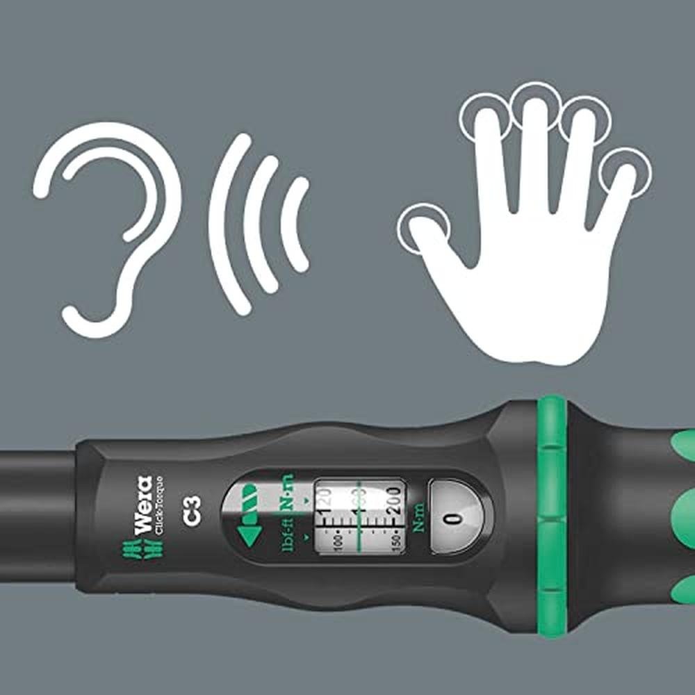 Wera: 5075622001 Click-Torque C 3 torque wrench with – Side View