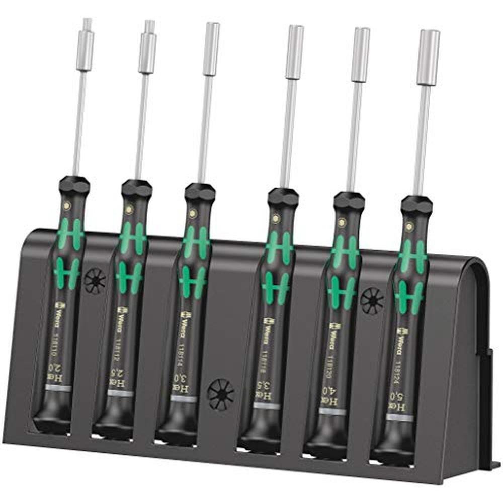 Wera 5118158001: Kraftform Micro 2069-6 Precision Nutdriver – Front View