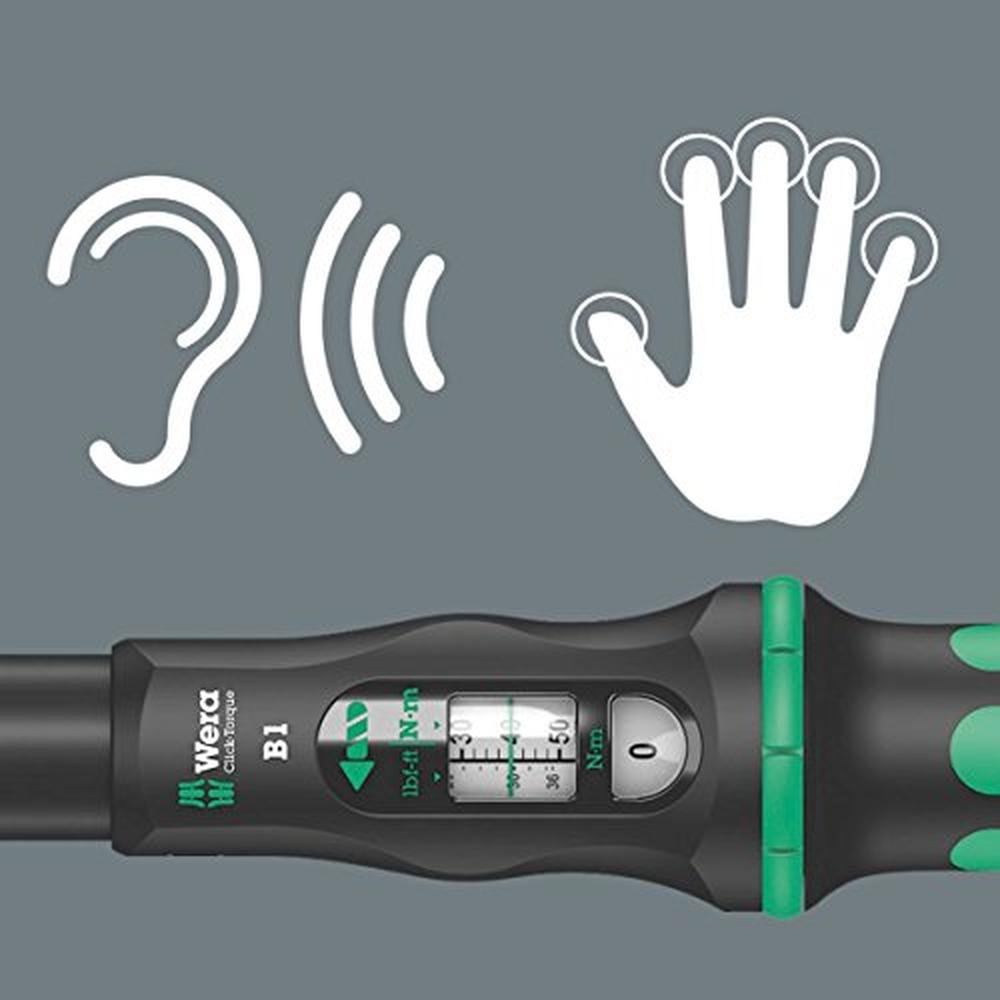 Wera Click-Torque B1 Torque wrench Drive 10-50 Nm_Black – Close-up Detail