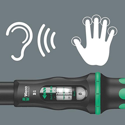Wera Click-Torque B1 Torque wrench Drive 10-50 Nm_Black – Close-up Detail