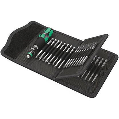Wera Kraftform Kompakt 62: Bitholding Screwdriver and Pouch – Front View